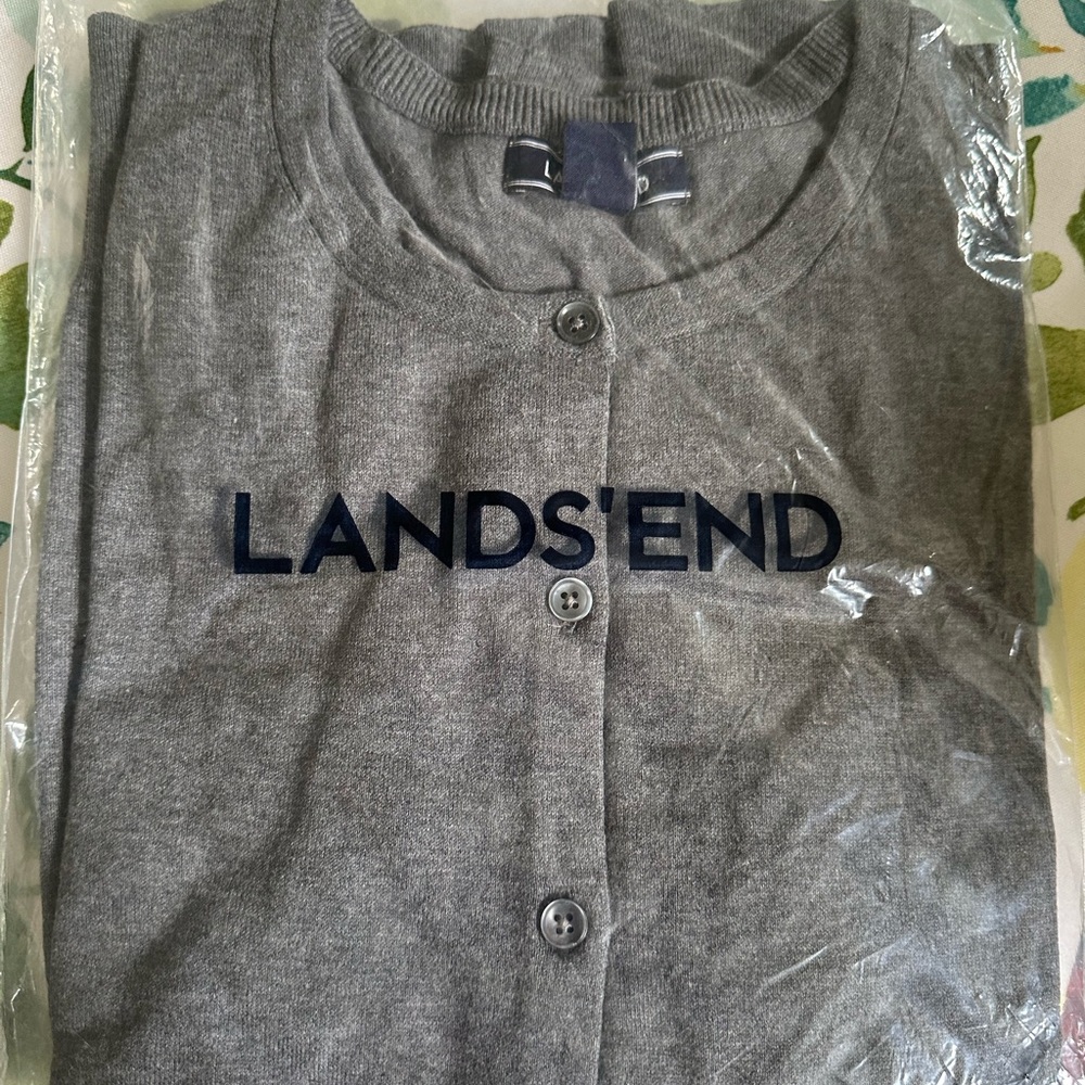 Brand new lands’ end cardigan set
